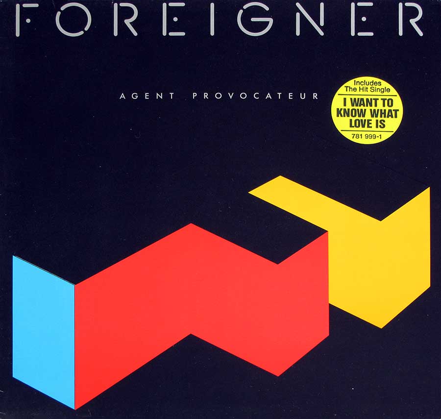 Foreigner Agent Provocateur 12" VINYL LP